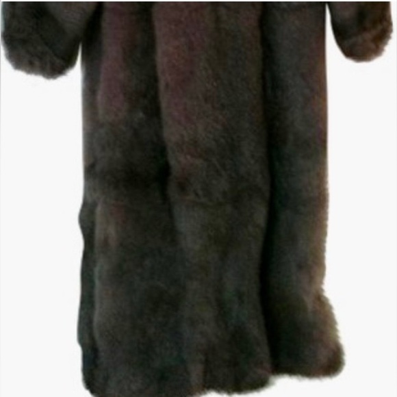 Long Gray Rabbit Fur Coat - Picture 13 of 13
